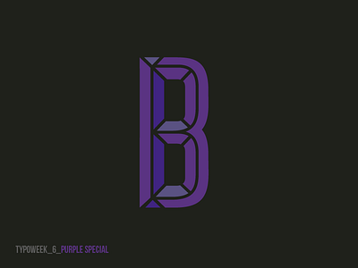 Typoweek_6_Purple Special b inline letter sans serif spatial typoweek