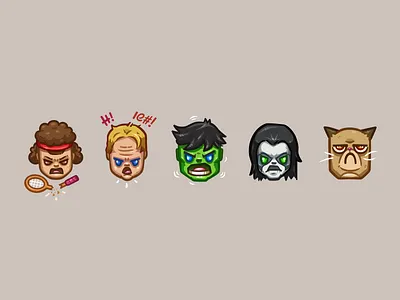 Mad Emoji angry cranky emoji emoticon grumpy hulk icon rage shout tantrum temper yell