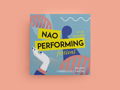 NAO performing festival booklet brochure dance editorial festival folder graphic illustration