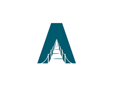 A + Bridge a bridge church logo mark negative space symbol