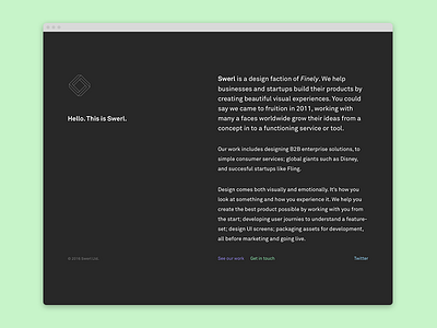 Swerl – Landing page design landing live page splash swerl web website