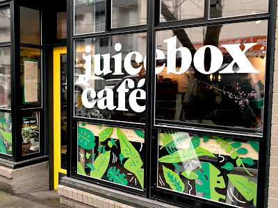 Juicebox juice seattle signpainting