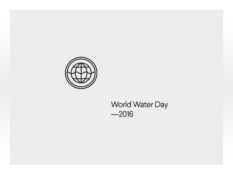 03072016 brand charity: water design holiday lockup logo mark water world water day