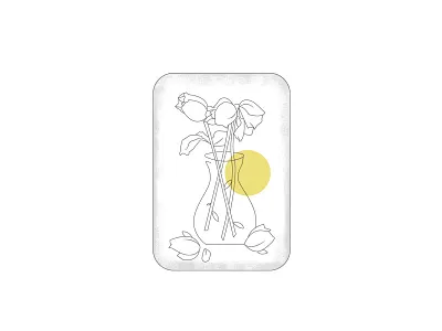 Dying Flowers flowers illustration monoline vase