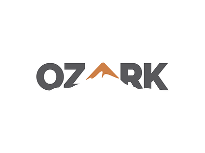 Ozark design kansas logo negative oklahoma spacing
