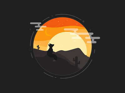 so long Activeden envato fox illustration sunset