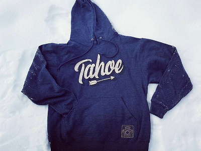 Tahoe Hoodie apparel california handlettering lake tahoe mountains nevada script sierra skiing typography water