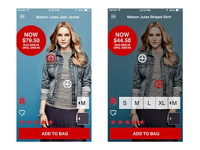 PDP Concept e commerce ui user interface ux