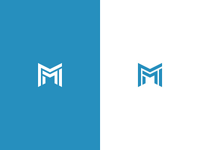 M branding identity logo m monogram