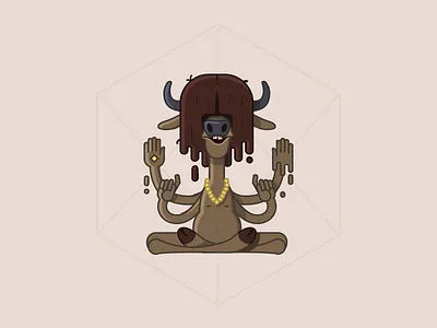 Meditation hindu illustration meditation yak yax zootopia