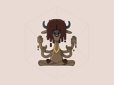 Meditation hindu illustration meditation yak yax zootopia