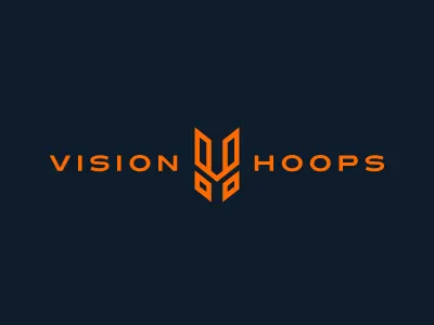 Vision Hoops basketball brand h hoops line logo sports v vision