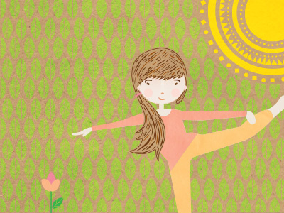 Yogi illustration pattern textures