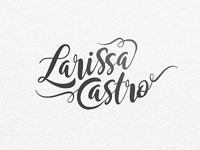 Larissa Castro hermosillo hmo lettering letters logo logotipo logotype mexico sonora visorstudio