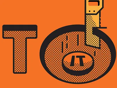 Cut__Out Detail closeup dots halftone logo type