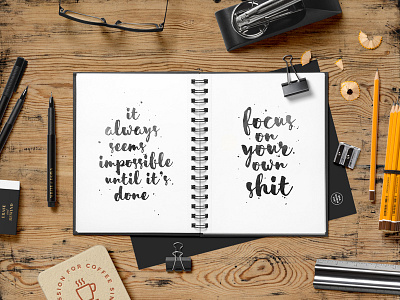 Brandminute Scene_05 mock up mockup psd scene sketchbook typography