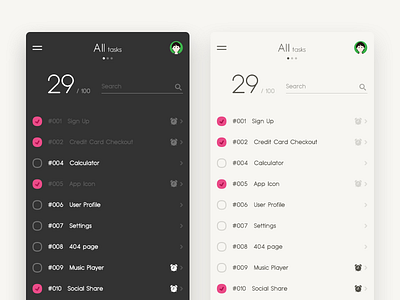 ToDo List of Daily UI 042 daily ui design mobile todo list ui