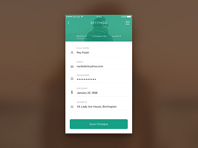 Daily UI #007 - Settings 007 app app settings clean dailyui ios minimal mobile ui