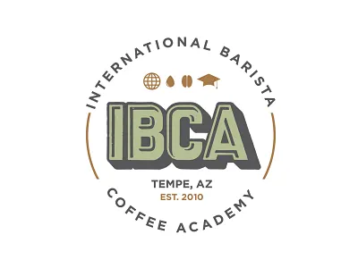 International Barista Coffee Academy barista coffee logo