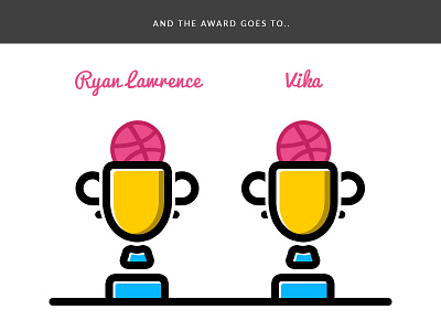 Winners award cup dribbble graphic icon invitation invite win winner