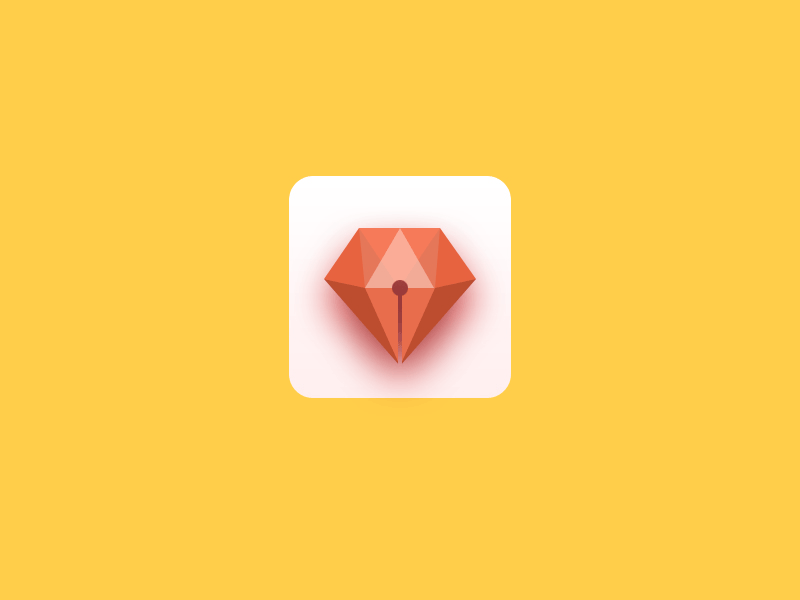 Diamond pen icon