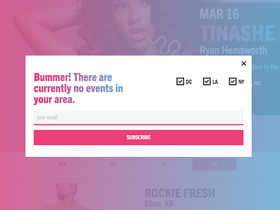 Trillectro Subscribe Prompt checkbox email gradient modal subscribe trillectro