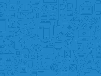 Goodpatch Pattern blue card icon illustration line new year pattern vector