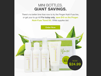 Progen Kit beauty email hair kit nature