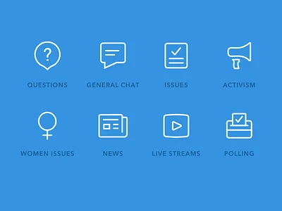 Icons for Rally icons