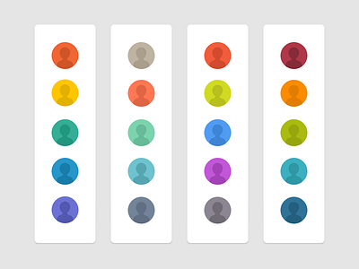 Color Palettes avatar avatars bright circles color color palette colors icons