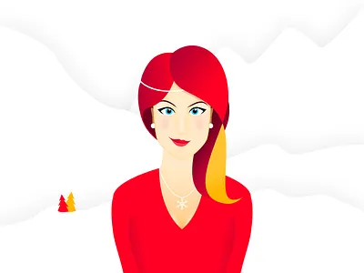 Christmas Elf - Patuljčica character christmas elf girl illustration snow