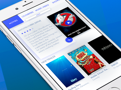 Movie App app catalog clean description list movie news ui