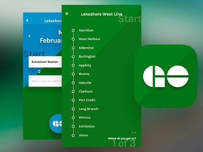 GO!Time App (GOTrain Transit) Toronto app gotrain ios iphone mobile open data schedule toronto train transit ui ux