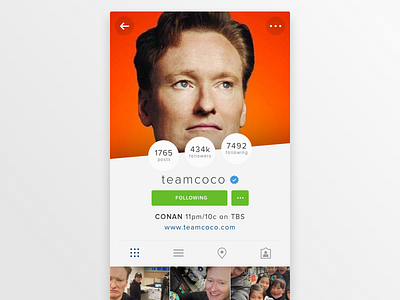 User Profile - #006 006 100dayui dailyui instagram redesign