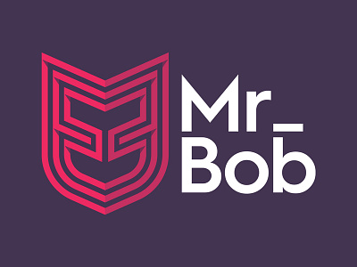 Mr. Bob branding colors emblem illustrator logo mr. bob vector