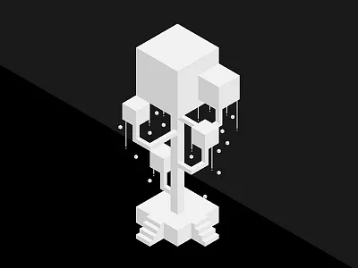 Small Installation 09 (Diamond Tree) diamond grid illustration installation isometric minimal simplified tree