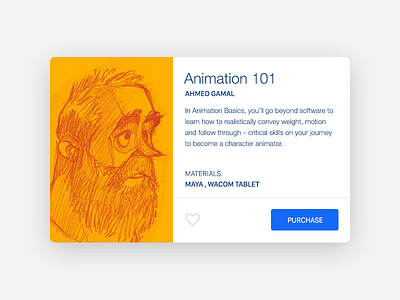 Course Card 02 animation card dailyui flat ui design uiux