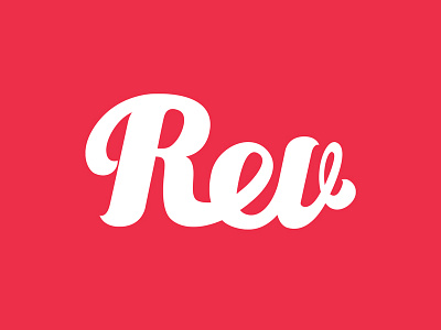Rev branding font treatment illustrator logo mr. bob red vector video games