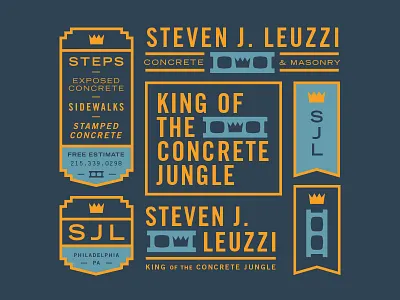 The Return of the King badge concrete crown king logo mason