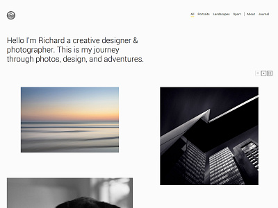 Infinite loading portfolio about albums design grid infinite load journal photography portfolio webdesign website