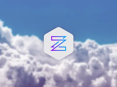 Aviation-focused Technology Logo branding design flat gradient letter logo mark material modern startup technology z