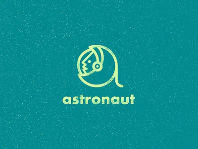 Astronaut astronaut astronaut icon clever logo cosmos idea letter a smart logo space space icon space man