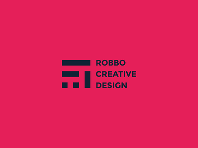 Robbo Creative Design - Dark Blue basic design elements brand branding geometry graphic design less is more logo material design minimal personal brand robbo creative design roberto savino