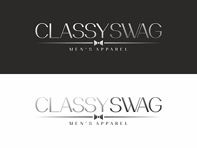 Classy Swag logo apparel classy fashion logo logo design tie