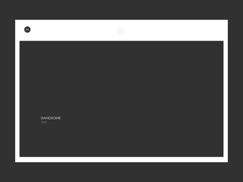Handsome Animation Prototype austin dark handsome homepage light marketing ui ux