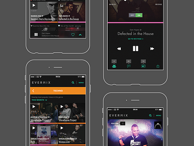 Website - WIP dance dj evermix music website wip wireframes