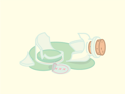 whoops adobe blue ion bottles broken charleston flat green icon illustration illustrator potion