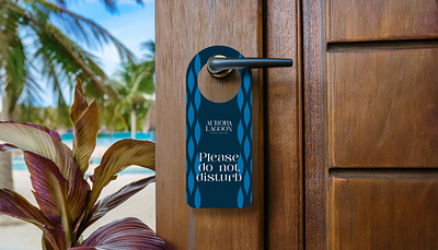 Hotel Please do not disturb card brand identity branding hotel maldives resort tropical resort