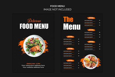 Restaurant Food Menu Design 3d animation branding graphic design logo motion graphics ui