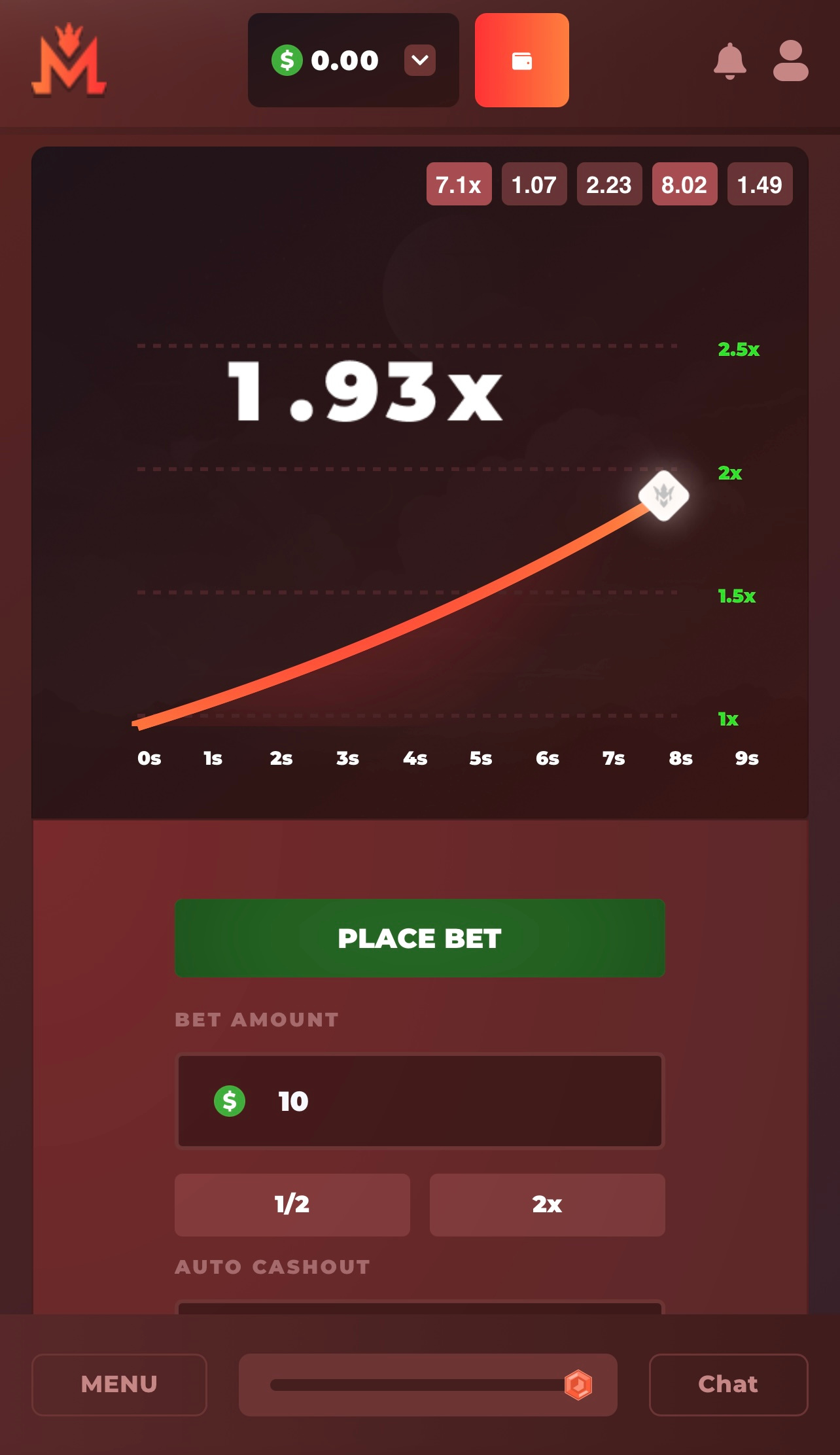 Example of Crash Game Source Code / Api